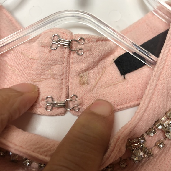 LuLu's Womens Dress Cut out Detailing Pink Flare Skirt Adornments M MEDIUM - Picture 7 of 9